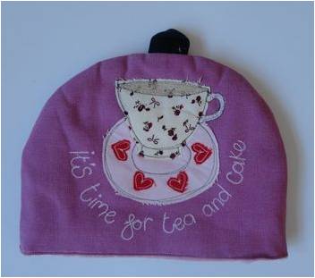 The Fine Cotton Company It's Time For Tea And Cake Small Tea Cosy